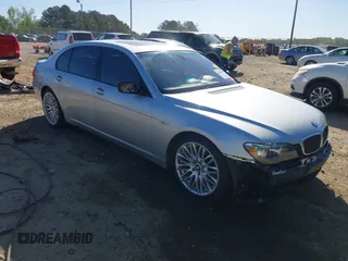 2008 BMW 7 Series 750Li with VIN WBAHN83528DT79949, listed as a IAAI auction lot 42016474 with 252,573 mi miles and . Bid and sale history available at carsss.com. Image 1.