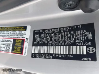2011 Toyota Camry LE with VIN 4T1BF3EKXBU126957, listed as a IAAI auction lot 41991661 with 153,184 mi miles. Bid and sale history available at carsss.com. Image 9.