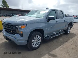 2024 Chevrolet Silverado 1500 Custom with VIN 3GCPABEK5RG299107, listed as a IAAI auction lot 41916571 with 12,629 mi miles and . Bid and sale history available at DreamBid. Image 2.