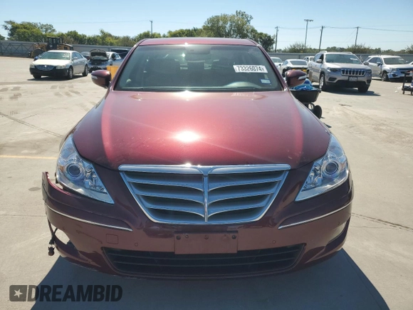 2009 Hyundai Genesis with VIN KMHGC46F09U044266, listed as a Copart auction lot 73326074 with 50,026 mi miles and Salvage Title. Bid and sale history available at carsss.com. Image 5.