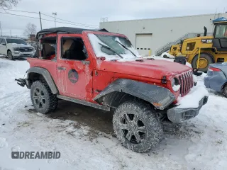 2018 Jeep Wrangler Sport with VIN 1C4GJXAG8JW167544, listed as a Copart auction lot 87440684 with 139,214 mi miles and Salvage Title. Bid and sale history available at carsss.com. Image 4.