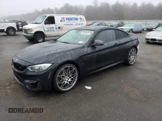 2017 BMW M4 with VIN WBS3R9C34HA014284, listed as a Copart auction lot 82019873 with 43,239 mi miles. Bid and sale history available at carsss.com. Image 1.