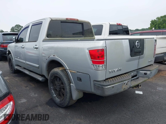 2008 Nissan Titan XE with VIN 1N6AA07C28N305044, listed as a IAAI auction lot 42366315 with 190,100 mi miles and . Bid and sale history available at DreamBid. Image 3.
