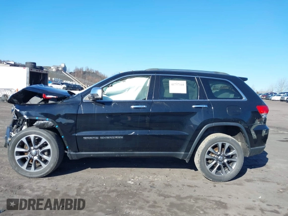 2018 Jeep Grand Cherokee Limited with VIN 1C4RJFBG7JC344314, listed as a IAAI auction lot 41737144 with 108,839 mi miles and . Bid and sale history available at DreamBid. Image 14.