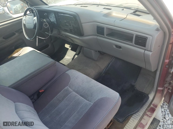 1996 Dodge Ram 1500 with VIN 3B7HC13Y2TG111733, listed as a Copart auction lot 64797443 with 95,567 mi miles and Salvage Title. Bid and sale history available at carsss.com. Image 8.