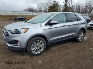 2022 Ford Edge Titanium with VIN 2FMPK4K97NBB07916, listed as a Copart auction lot 52019925 with 0 mi miles and Salvage Title. Bid and sale history available at carsss.com. Image 1.