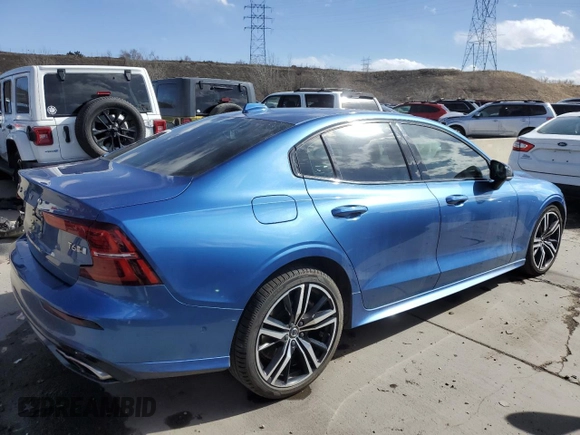 2020 Volvo S60 R-Design with VIN 7JRA22TM9LG030619, listed as a Copart auction lot 46770363 with 25,835 mi miles. Bid and sale history available at carsss.com. Image 3.