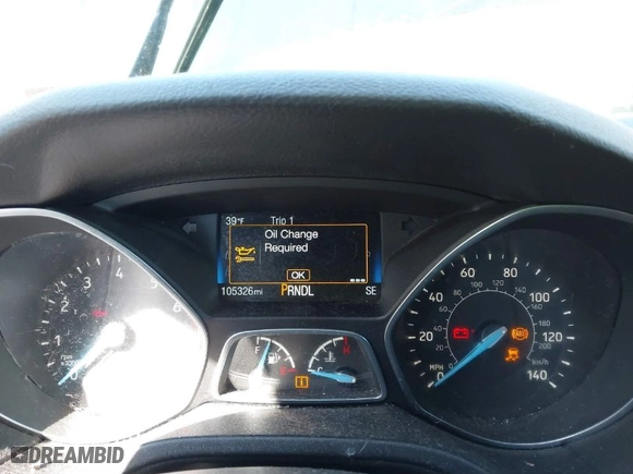 2017 Ford Focus SE with VIN 1FADP3K24HL259605, listed as a IAAI auction lot 41691588 with 105,326 mi miles. Bid and sale history available at carsss.com. Image 7.