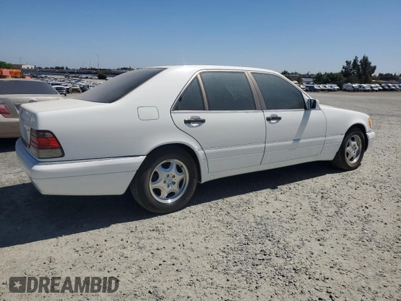 1997 Mercedes-Benz S-Class with VIN WDBGA33G2VA340711, listed as a Copart auction lot 52647695 with 90,224 mi miles and Salvage Title. Bid and sale history available at carsss.com. Image 3.