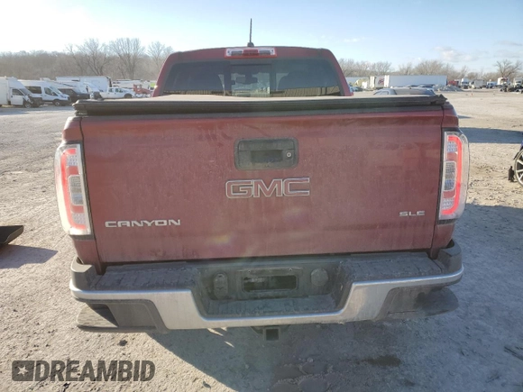 2017 GMC Canyon 2WD SLE with VIN 1GTG5CEN6H1253853, listed as a Copart auction lot 41993235 with 102,227 mi miles and Salvage Title. Bid and sale history available at carsss.com. Image 6.