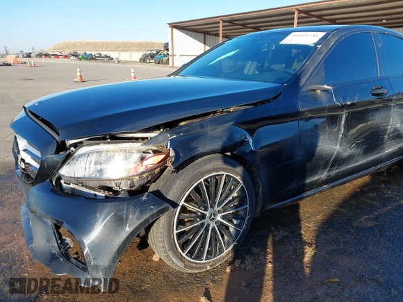 2020 Mercedes-Benz C 300 with VIN W1KWF8DB4LR594133, listed as a IAAI auction lot 41018736 with 43,437 mi miles and . Bid and sale history available at carsss.com. Image 6.