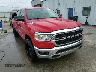 2022 Ram 1500 Big Horn with VIN 1C6SRFFT5NN187823, listed as a Copart auction lot 46137115 with 79,978 mi miles and Salvage Title. Bid and sale history available at carsss.com. Image 13.