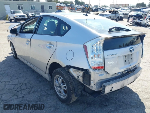 2011 Toyota Prius I with VIN JTDKN3DU4B5337236, listed as a IAAI auction lot 41593875 with Not Provided miles and . Bid and sale history available at DreamBid. Image 3.