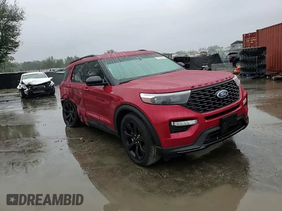 2023 Ford Explorer ST-Line with VIN 1FMSK7KH1PGB70928, listed as a Copart auction lot 42332265 with 16,971 mi miles and Salvage Title. Bid and sale history available at carsss.com. Image 11.