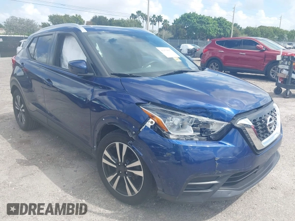 2020 Nissan Kicks SV with VIN 3N1CP5CV2LL490321, listed as a IAAI auction lot 41954807 with 105,568 mi miles. Bid and sale history available at carsss.com. Image 6.