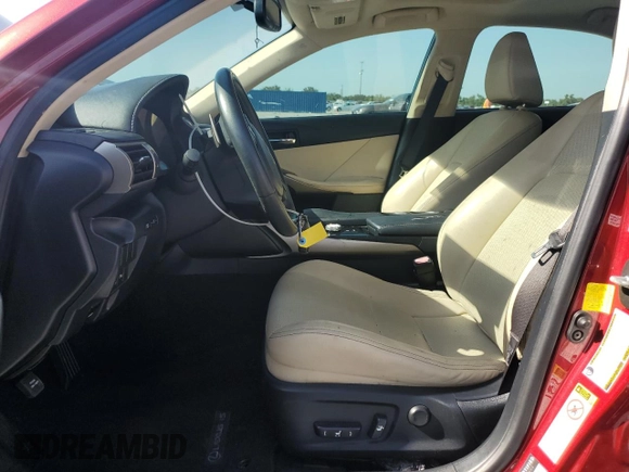 2014 Lexus IS 250 with VIN JTHBF1D21E5000493, listed as a Copart auction lot 56665195 with 115,054 mi miles and Salvage title. Bid and sale history available at DreamBid. Image 7.