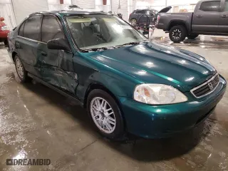 1999 Honda Civic VP with VIN 2HGEJ661XXH512023, listed as a Copart auction lot 82423514 with 111,852 mi miles and Salvage Title. Bid and sale history available at carsss.com. Image 4.