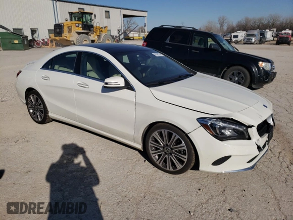 2017 Mercedes-Benz CLA 250 with VIN WDDSJ4GB2HN497092, listed as a Copart auction lot 41401744 with 84,083 mi miles and . Bid and sale history available at DreamBid. Image 4.
