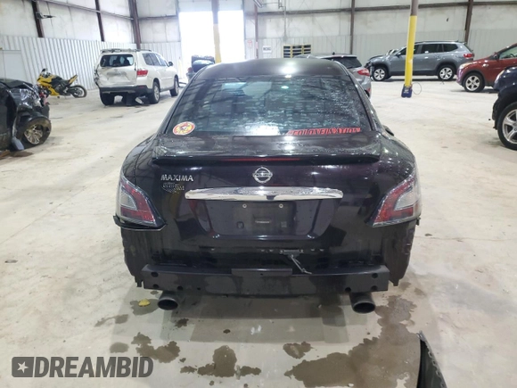 2014 Nissan Maxima S with VIN 1N4AA5AP1EC912951, listed as a Copart auction lot 57298905 with 114,005 mi miles and Non repairable. Bid and sale history available at DreamBid. Image 6.