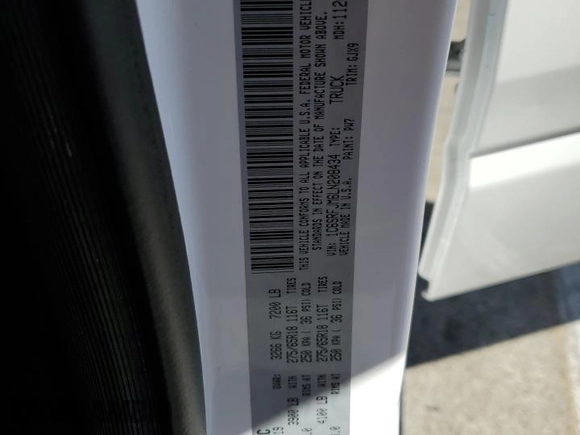 2020 Ram 1500 Laramie with VIN 1C6SRFJM6LN208434, listed as a Copart auction lot 58059085 with 64,786 mi miles and Salvage title. Bid and sale history available at DreamBid. Image 12.