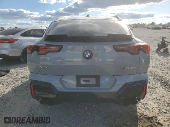 2024 BMW X2 M35i with VIN WBX83GM06R5Y87037, listed as a Copart auction lot 76191604 with 18,856 mi miles and Salvage Title. Bid and sale history available at carsss.com. Image 6.