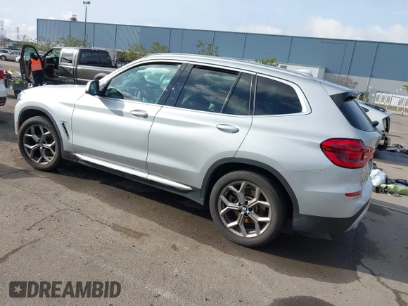 2021 BMW X3 sDrive30i with VIN 5UXTY3C00M9H14796, listed as a IAAI auction lot 41848261 with 50,245 mi miles and . Bid and sale history available at DreamBid. Image 3.