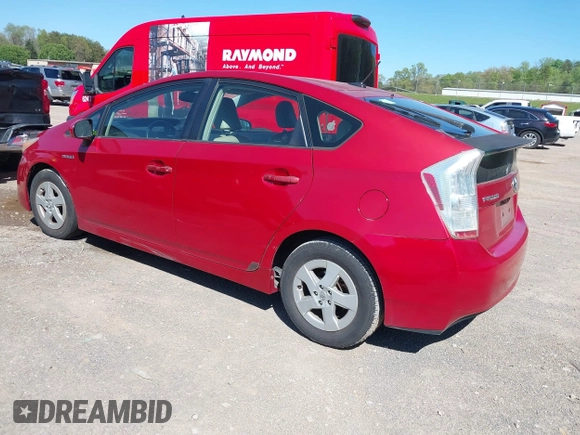 2011 Toyota Prius I with VIN JTDKN3DU3B1401810, listed as a IAAI auction lot 42041872 with 185,382 mi miles. Bid and sale history available at carsss.com. Image 3.