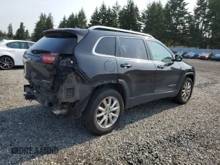 2014 Jeep Cherokee Limited with VIN 1C4PJMDS7EW291342, listed as a Copart auction lot 61446225 with 123,792 mi miles and Salvage title. Bid and sale history available at DreamBid. Image 3.