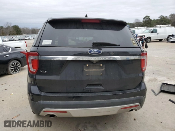 2017 Ford Explorer XLT with VIN 1FM5K7D82HGB29834, listed as a Copart auction lot 52032405 with 115,881 mi miles and Salvage title. Bid and sale history available at DreamBid. Image 6.