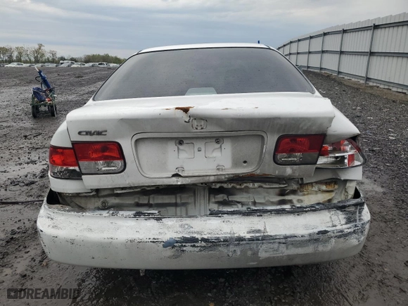 1996 Honda Civic EX with VIN 1HGEJ8243TL027425, listed as a Copart auction lot 52116615 with 243,028 mi miles and Salvage Title. Bid and sale history available at carsss.com. Image 6.