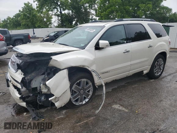2012 GMC Acadia Denali with VIN 1GKKRTED4CJ216352, listed as a Copart auction lot 58934525 with 98,959 mi miles and Salvage title. Bid and sale history available at DreamBid. Image 1.