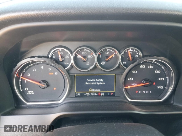 2022 Chevrolet Silverado 1500 LT Trail Boss with VIN 1GCPYFEL7NZ220493, listed as a Copart auction lot 47738795 with 38,194 mi miles and Salvage Title. Bid and sale history available at DreamBid. Image 9.