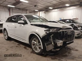 2022 Audi Q7 Premium Plus with VIN WA1LXBF77ND011371, listed as a IAAI auction lot 40883108 with 22,783 mi miles and . Bid and sale history available at DreamBid. Image 1.