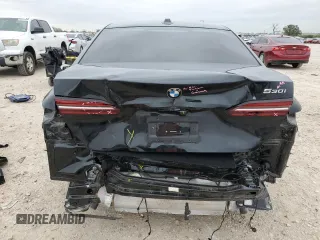 2024 BMW 5 Series 530i with VIN WBA43FJ0XRCR73485, listed as a Copart auction lot 88662895 with 9,405 mi miles and Salvage Title. Bid and sale history available at carsss.com. Image 6.