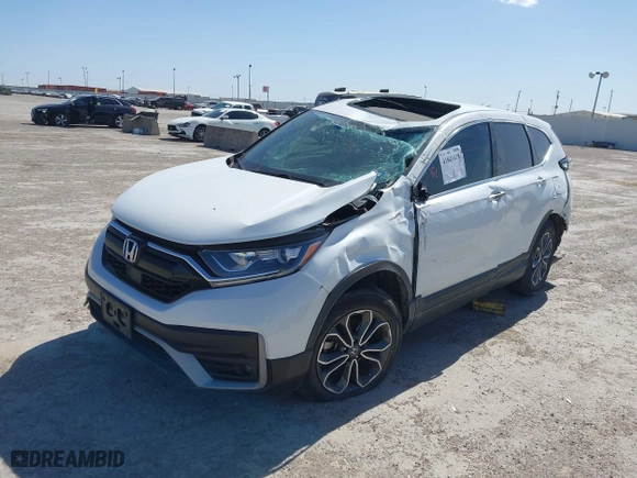 2022 Honda CR-V EX-L with VIN 2HKRW2H83NH642752, listed as a IAAI auction lot 41841418 with 54,119 mi miles. Bid and sale history available at carsss.com. Image 14.