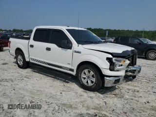 2017 Ford F-150 XL with VIN 1FTEW1CG3HFB82059, listed as a Copart auction lot 57812275 with 181,174 mi miles and Salvage title. Bid and sale history available at DreamBid. Image 4.