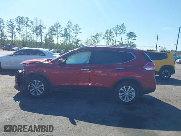 2016 Nissan Rogue SV with VIN KNMAT2MT0GP644465, listed as a IAAI auction lot 41898259 with 93,566 mi miles. Bid and sale history available at carsss.com. Image 14.