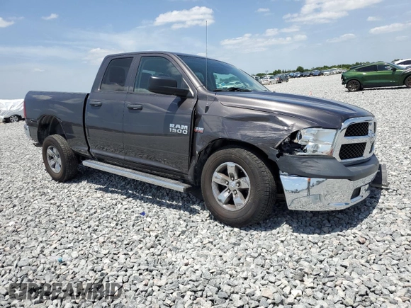 2018 Ram 1500 Tradesman with VIN 1C6RR7FT4JS190020, listed as a Copart auction lot 53287245 with 105,976 mi miles and Salvage title. Bid and sale history available at DreamBid. Image 4.