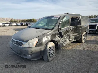 2012 Kia Sedona EX with VIN KNDMH4C72C6497063, listed as a Copart auction lot 43827905 with 171,969 mi miles and Salvage Title. Bid and sale history available at carsss.com. Image 1.