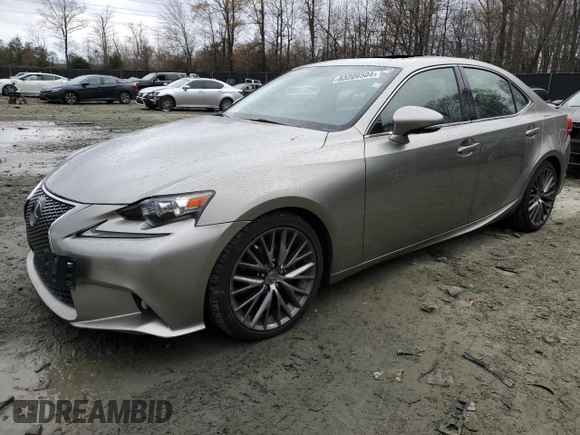 2015 Lexus IS 250 with VIN JTHCF1D26F5025475, listed as a Copart auction lot 83206504 with 108,246 mi miles and Salvage title. Bid and sale history available at DreamBid. Image 1.