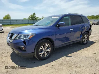 2019 Nissan Pathfinder S with VIN 5N1DR2MM9KC603901, listed as a Copart auction lot 56871785 with 48,788 mi miles and Salvage title. Bid and sale history available at DreamBid. Image 1.