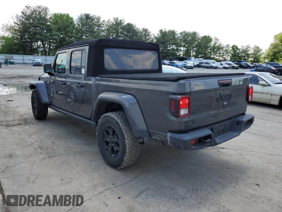 2021 Jeep Gladiator Sport S с VIN 1C6HJTAG0ML586532, выставлен на аукционе Copart как лот 55791994 с пробегом 37 700 миль миль и Списание • Salvage title. История ставок и продаж доступна на DreamBid. Изображение 2.