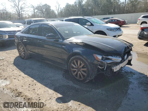 2013 Audi A6 3.0T Prestige with VIN WAUHGAFCXDN146708, listed as a Copart auction lot 48297395 with 94,776 mi miles and Salvage Title. Bid and sale history available at carsss.com. Image 4.