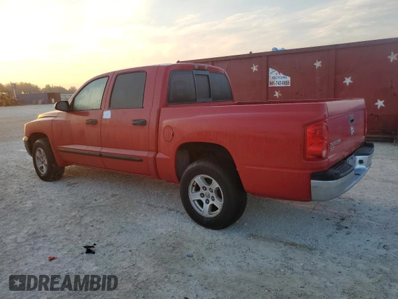 2005 Dodge Dakota SLT with VIN 1D7HE48K45S204044, listed as a Copart auction lot 76257834 with Not Provided miles and Salvage Title. Bid and sale history available at DreamBid. Image 2.