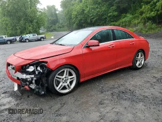 2018 Mercedes-Benz CLA 250 z VIN WDDSJ4GB9JN535438, wystawiony jako Copart lot #60992895 z przebiegiem 50 714 mil mil oraz Szkoda całkowita • Salvage title. Historia ofert i sprzedaży dostępna na DreamBid. Obrazek 1.