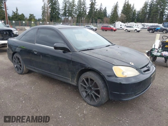 2002 Honda Civic EX with VIN 1HGEM22902L017014, listed as a IAAI auction lot 41841653 with 231,506 mi miles. Bid and sale history available at carsss.com. Image 1.