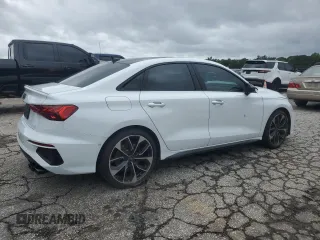 2023 Audi S3 Premium Plus z VIN WAUH3DGY5PA054747, wystawiony jako Copart lot #73563684 z przebiegiem 18 556 mil mil oraz Szkoda całkowita • Salvage title. Historia ofert i sprzedaży dostępna na DreamBid. Obrazek 3.