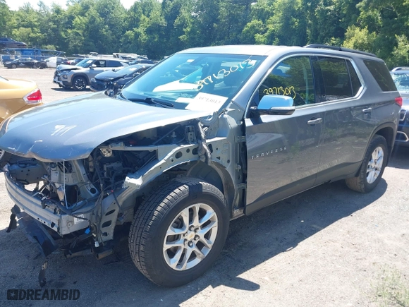2019 Chevrolet Traverse LT Cloth with VIN 1GNEVGKW5KJ154242, listed as a IAAI auction lot 39713013 with 60,444 mi miles. Bid and sale history available at carsss.com. Image 2.