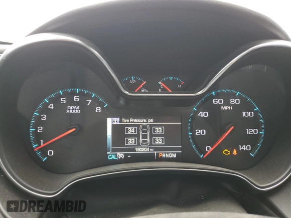 2015 Chevrolet Impala LTZ with VIN 2G1165S38F9214331, listed as a Copart auction lot 52117355 with 160,204 mi miles and Clean Title. Bid and sale history available at DreamBid. Image 9.