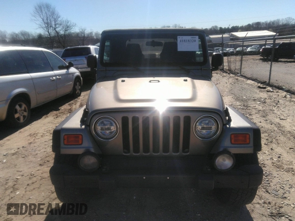 2003 Jeep Wrangler Sport with VIN 1J4FA49S53P365363, listed as a IAAI auction lot 41818320 with 154,567 mi miles. Bid and sale history available at carsss.com. Image 12.